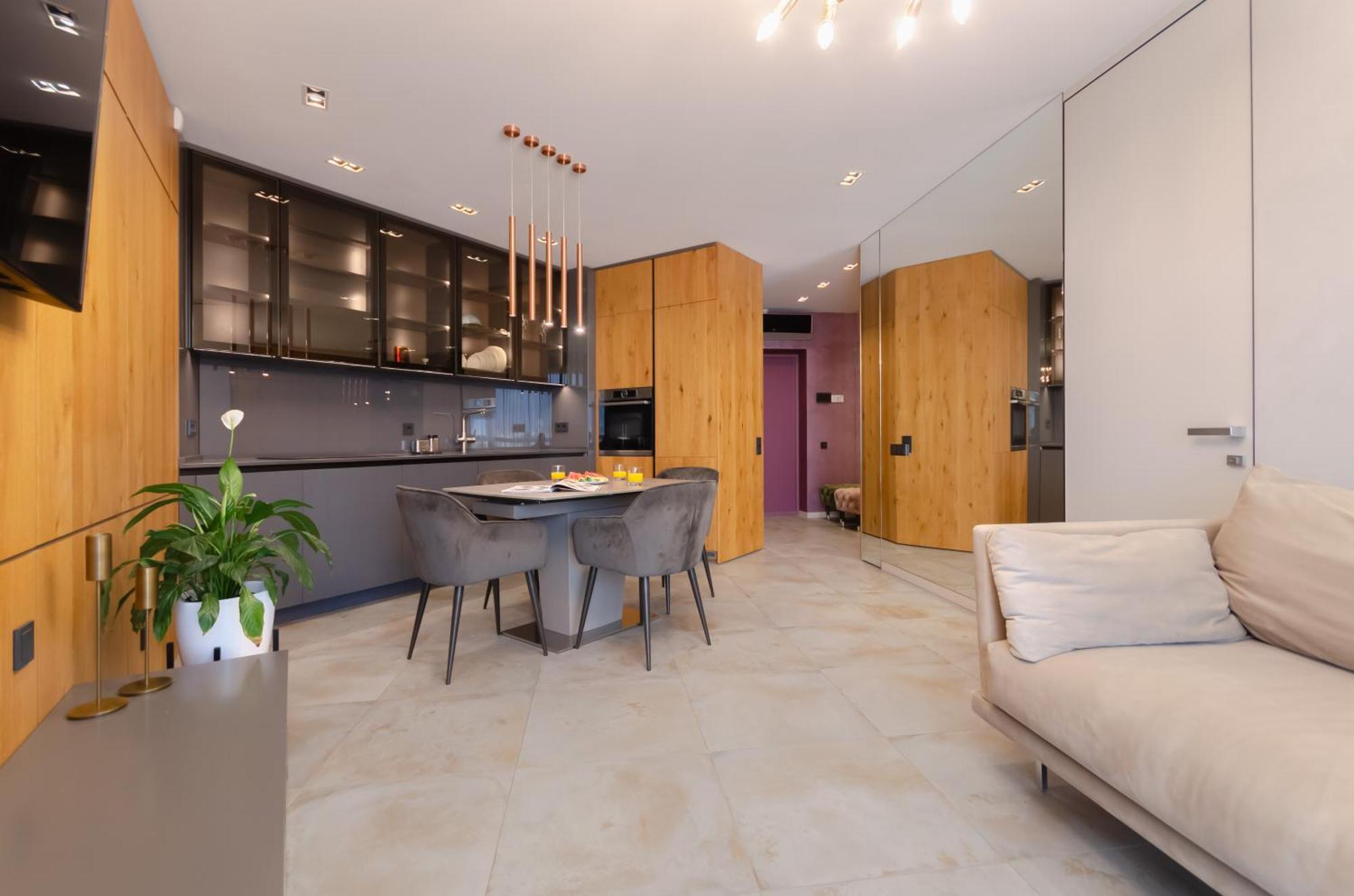 Modern New Cozy Apartment Kvartet Railway Station Kiev Extérieur photo